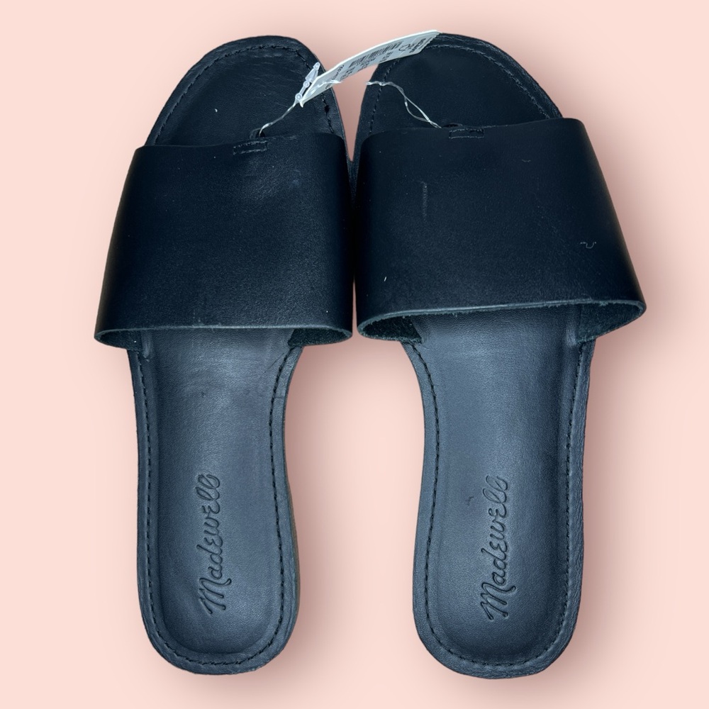 MADEWELL | BROADWALK POST SLIDE SANDAL | NO BOX